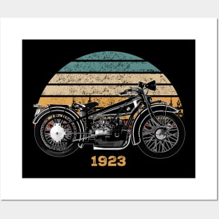 1923 R32 Vintage Motorcycle Design Posters and Art